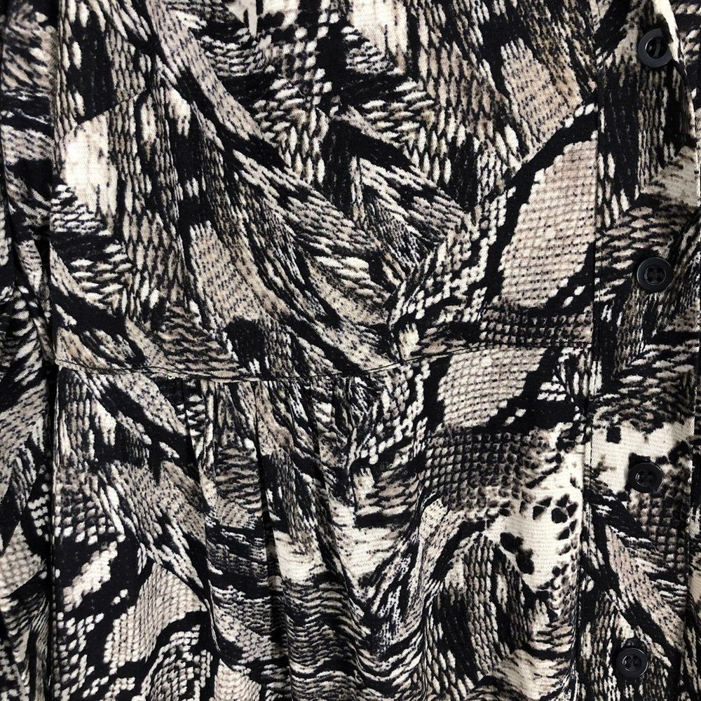 Python Snake Print Tunic Blouse High Waist Babydo… - image 5